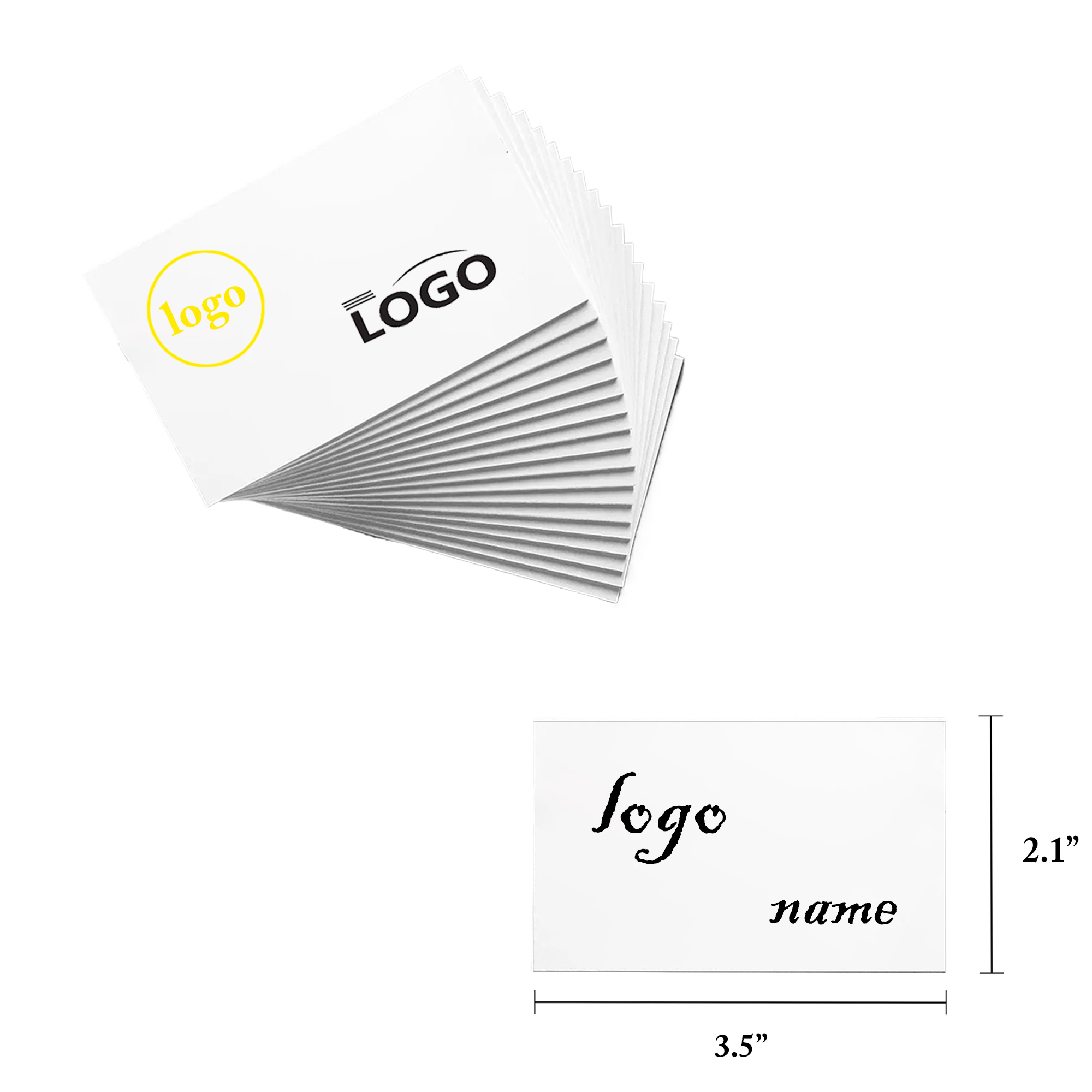 Foil Stamped Glossy Laminated Business Cards 300g 3