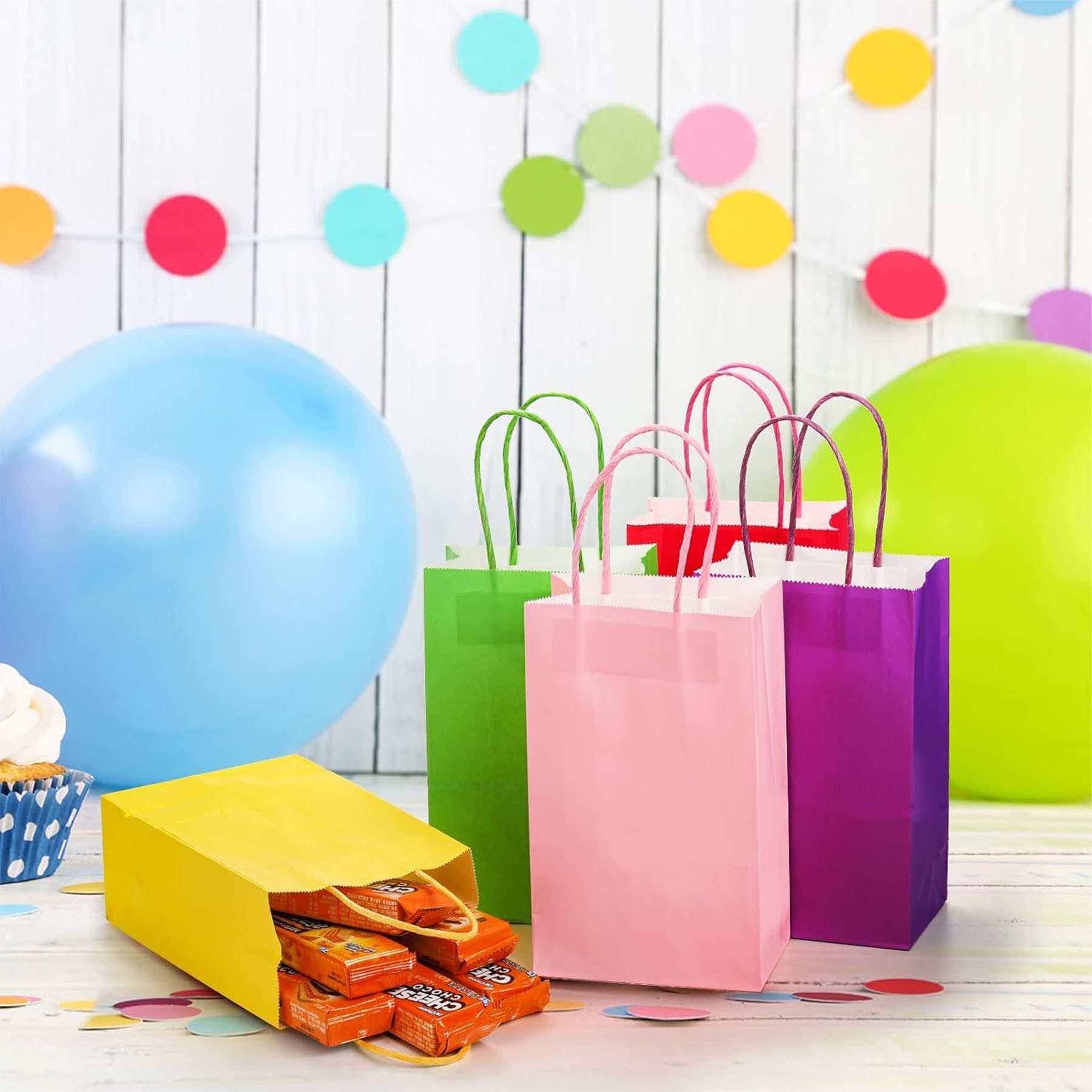Colorful Kraft Paper Gift Bags 3