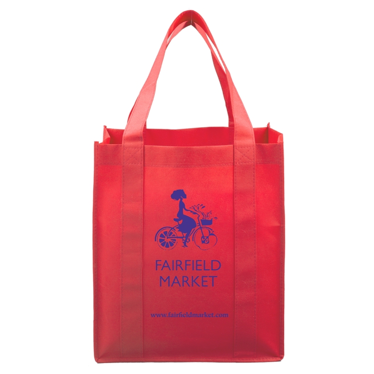 13"W x 15"H x 10"Gusset -"SUPER MEGA" Grocery Shopping Tote Bag 38