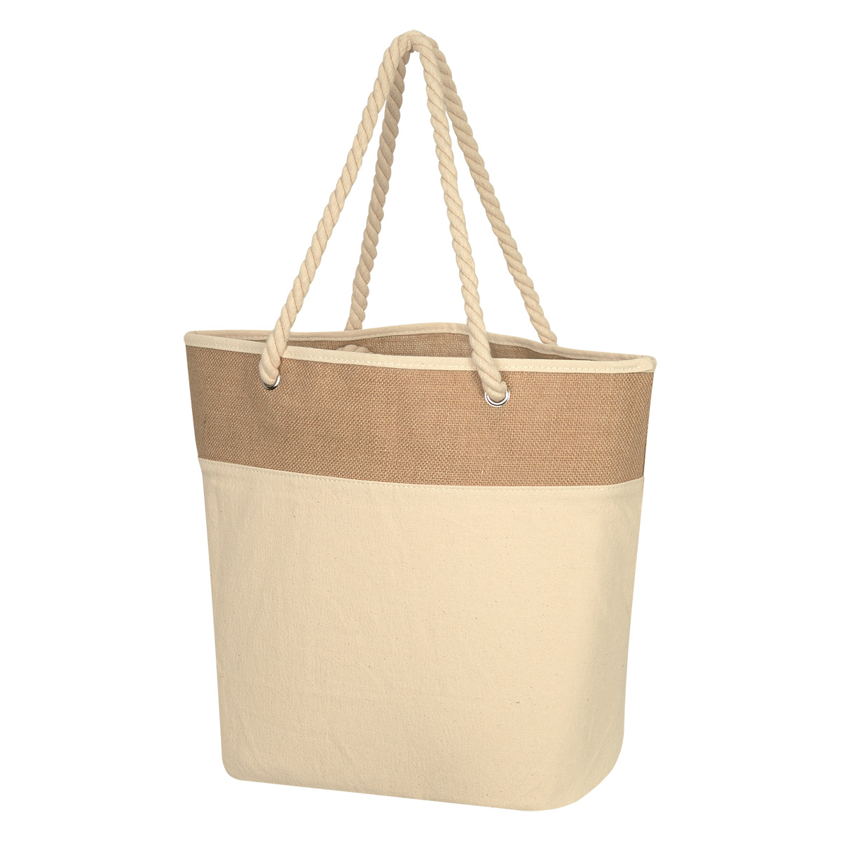 Burlap Rope Tote Bag 7