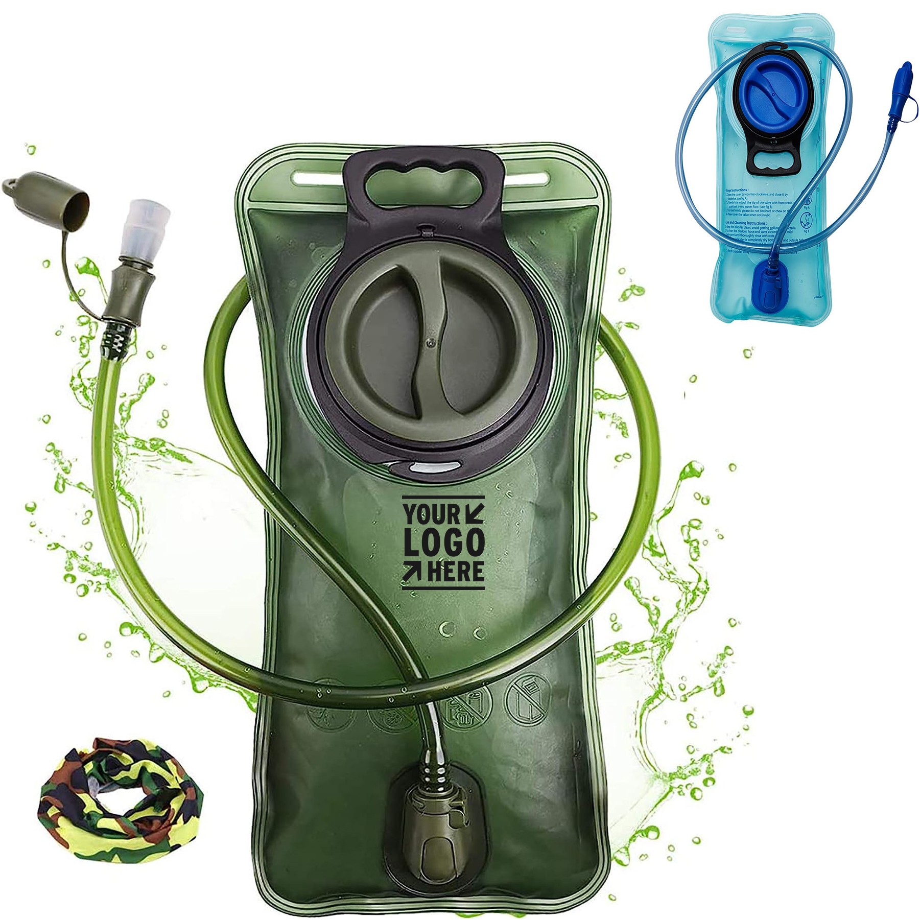 1.5L-2L-3L BPA-Free Hiking Backpack Leak Proof Water Reservoir Storage Bag Water 2