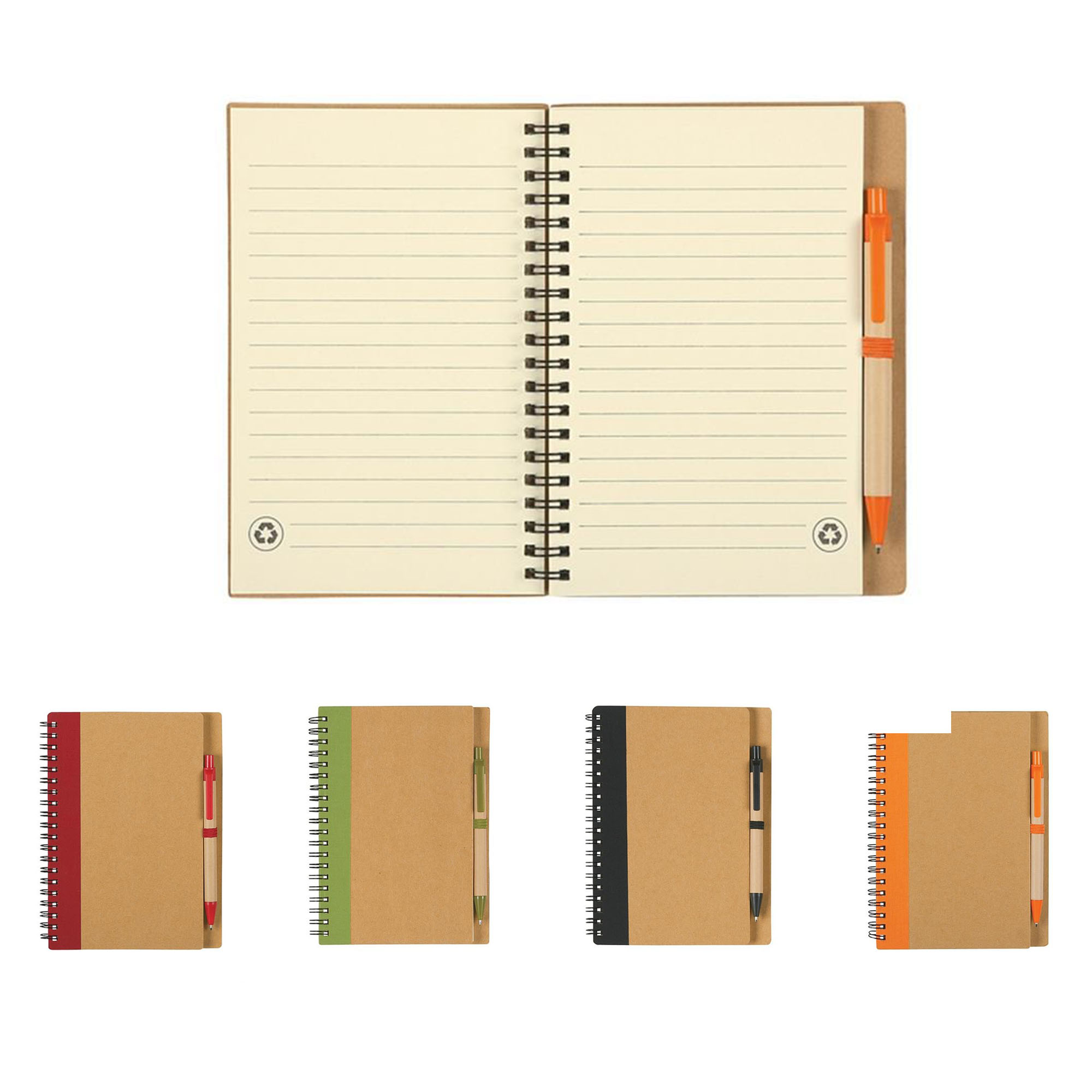 Recycled Notebook with Pen Set 1