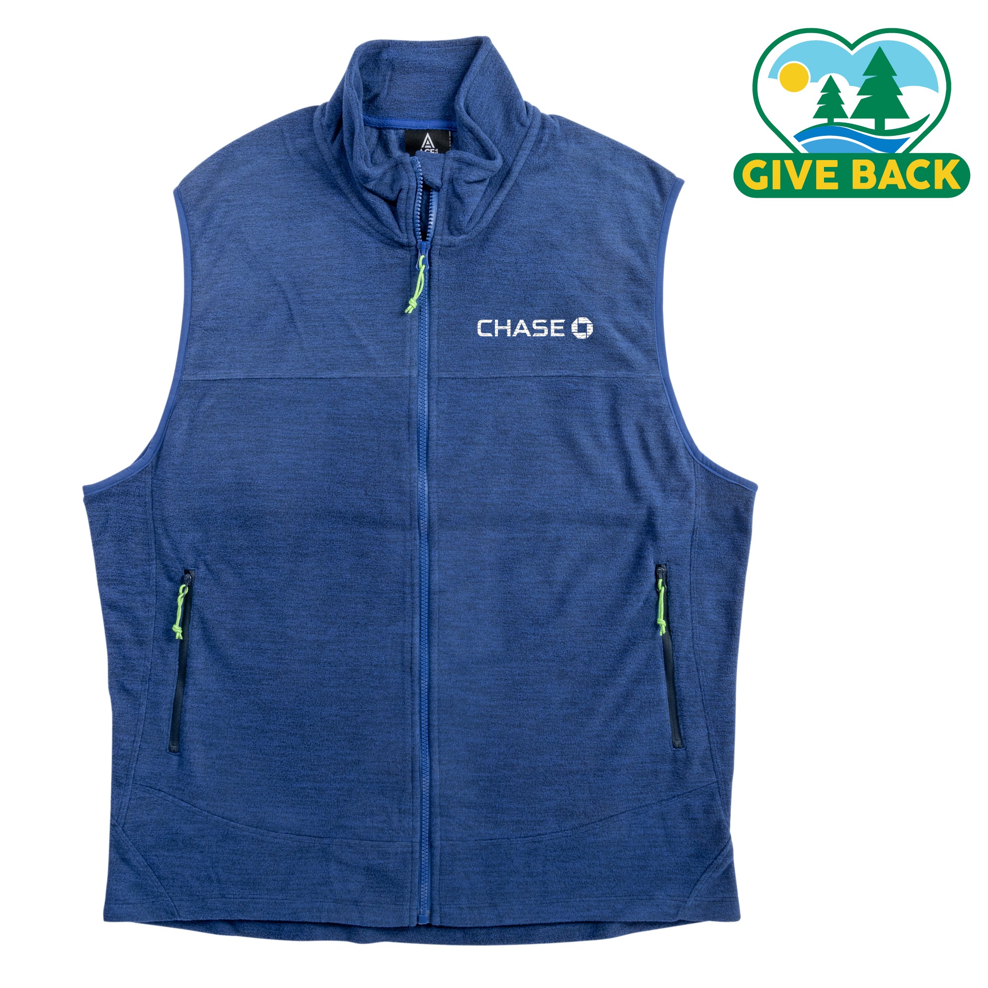 ACE Men's Full Zip Polar Fleece Vest 4