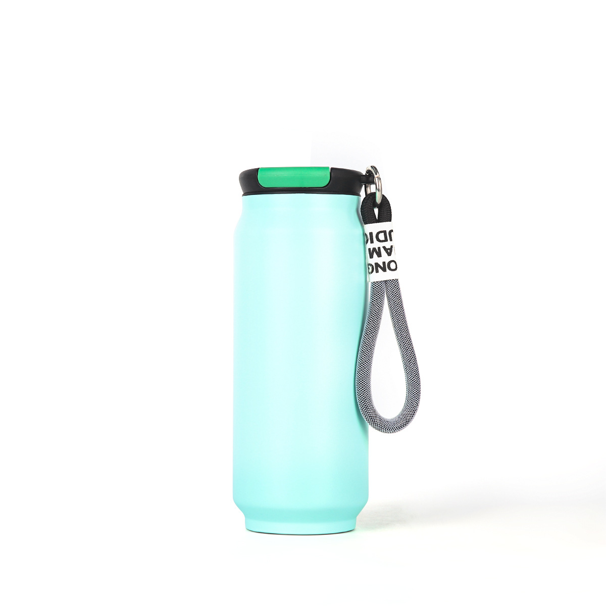 17 oz Can-Shaped Insulated Water Bottle W/ Handle Strap 10