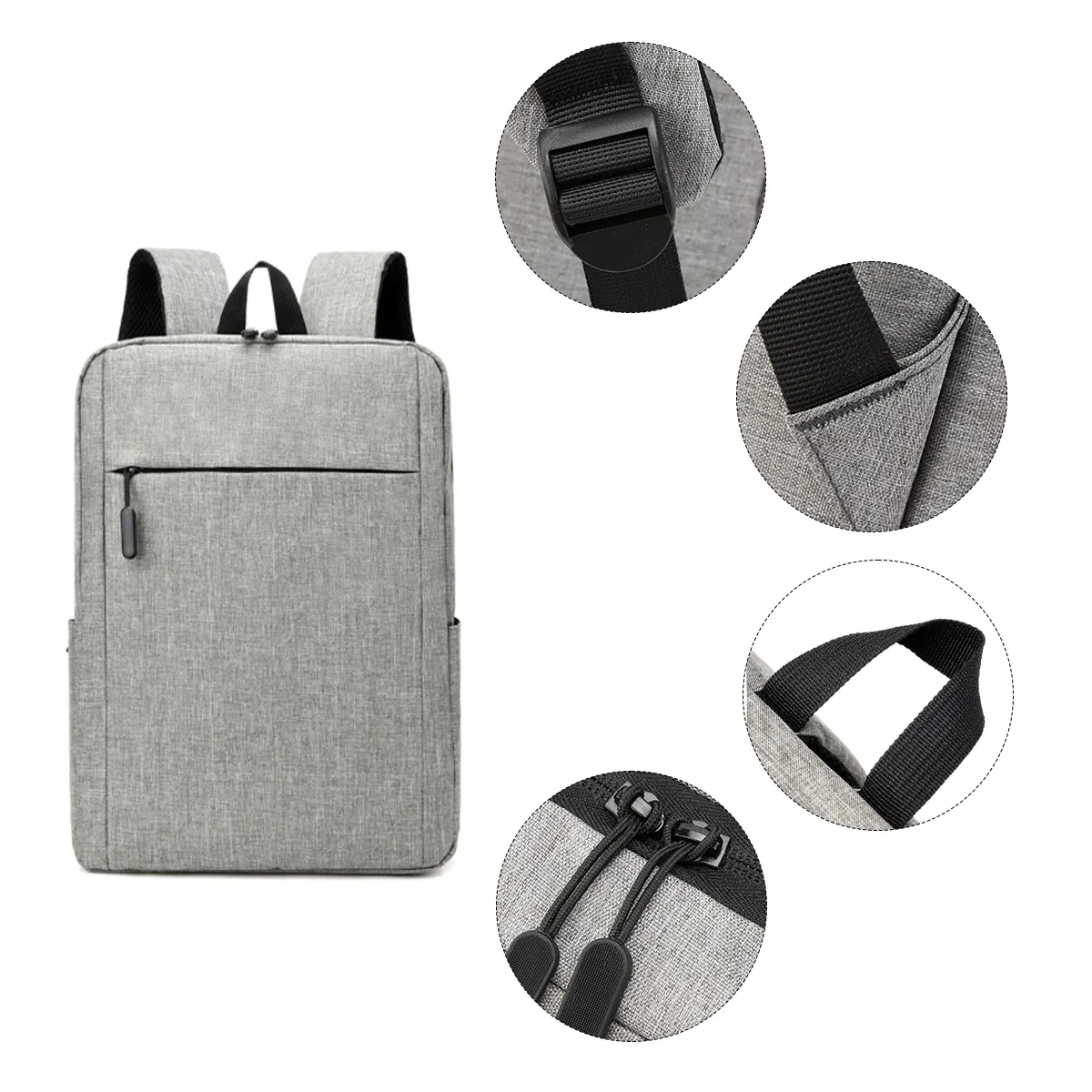 15.6 Minimalist Laptop Backpack With Multi-Compartment 4