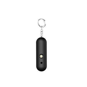 120DB Round Bar Shaped Self Defense Alarm Keychain With Flashlight 9