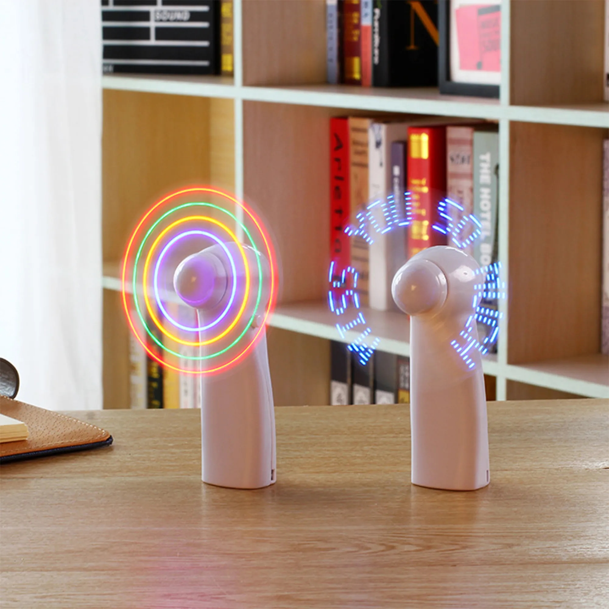 Handheld LED Illuminated Letter Fan 6