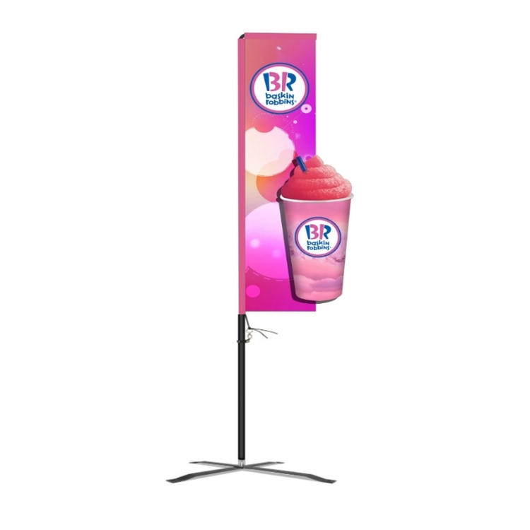 Contour Flag™ Double-Sided - 13' customized shape flag 4