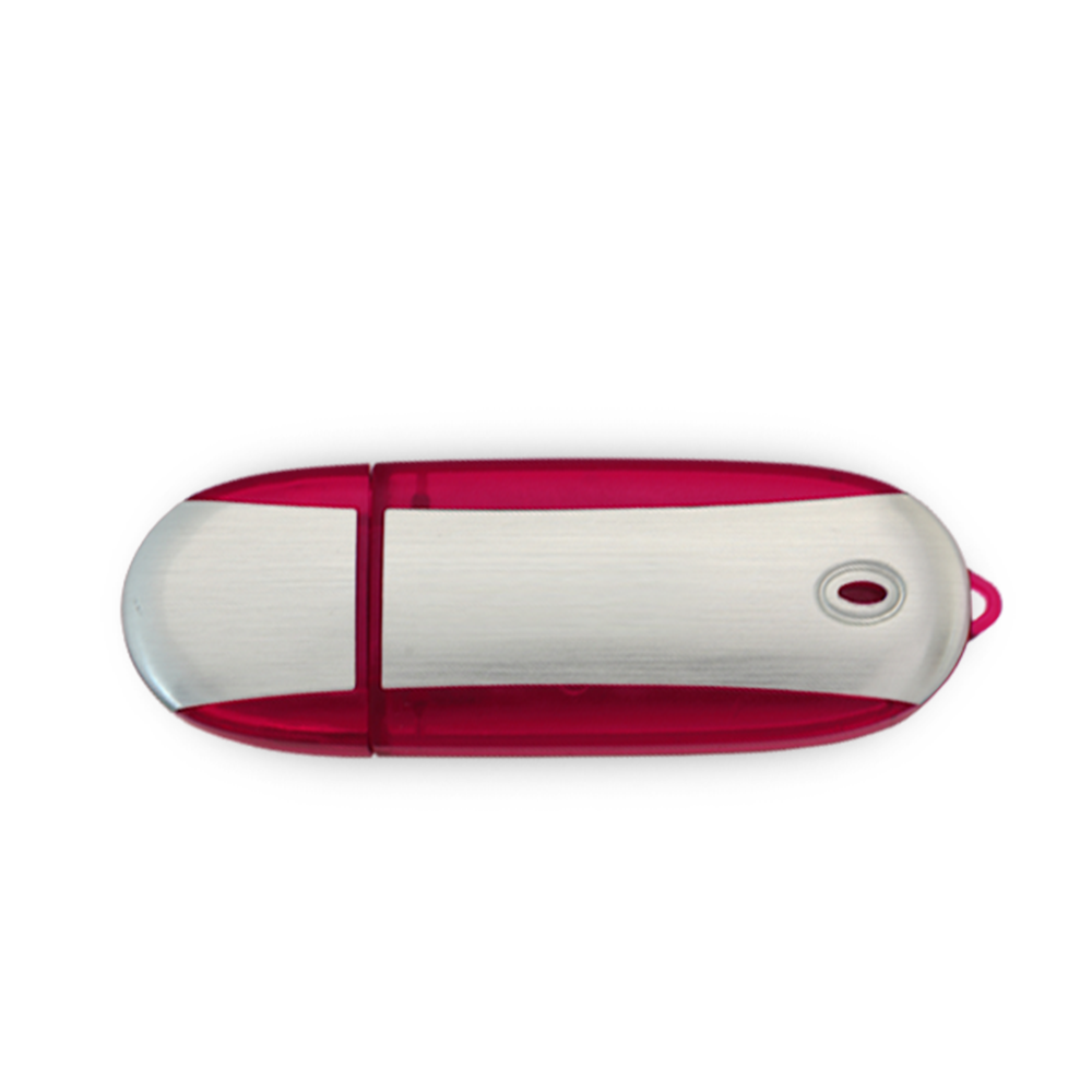 Lemont Brushed Aluminum Oval USB Flash Drive 42