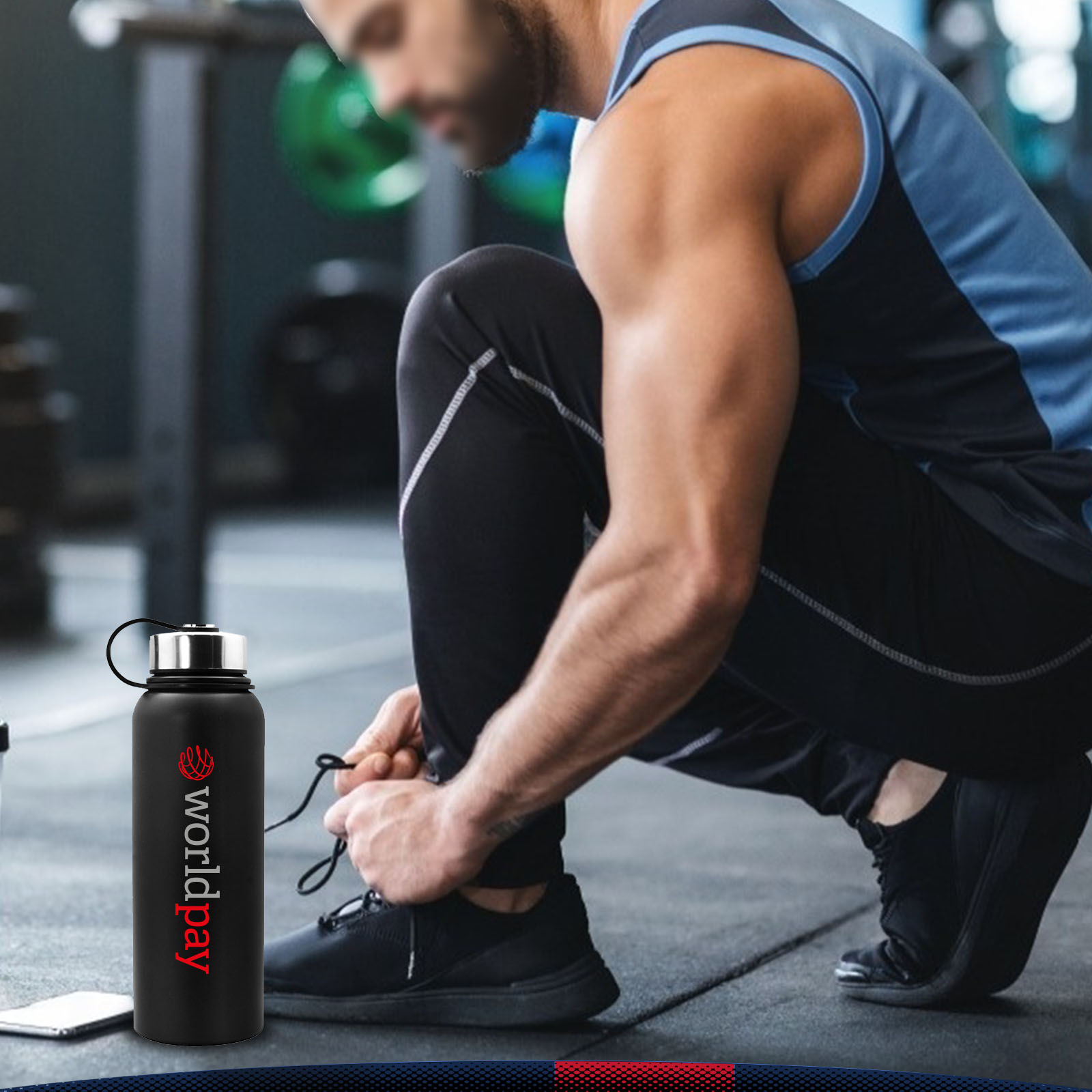 40 OZ. Gurle Insulated Water Bottle, custom water bottle with logo imprint 3