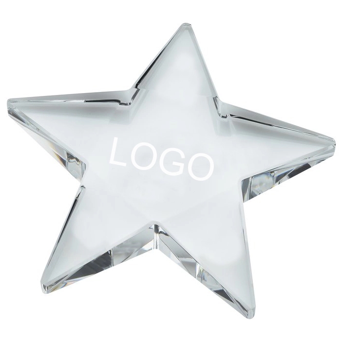 Crystal Star Paperweight 2