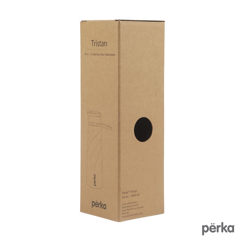 Perka® Tristan 34 oz./1L Single Wall Stainless Steel Sport Bottle 15