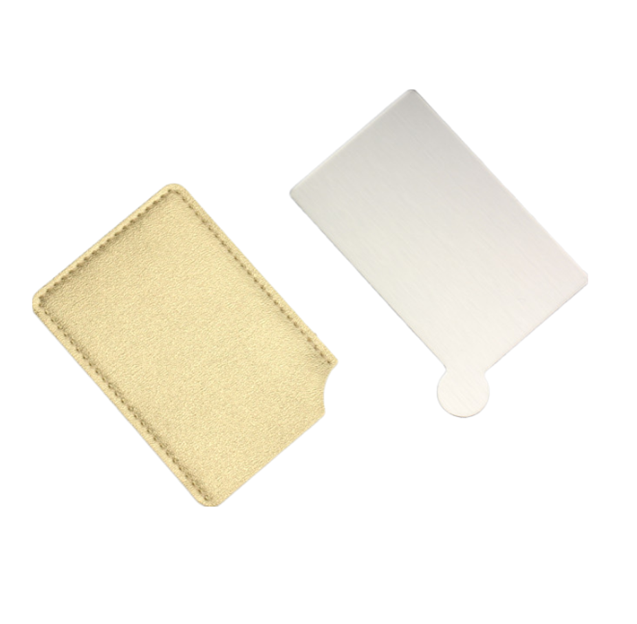 Pocket Mirror with Leather Cover 3