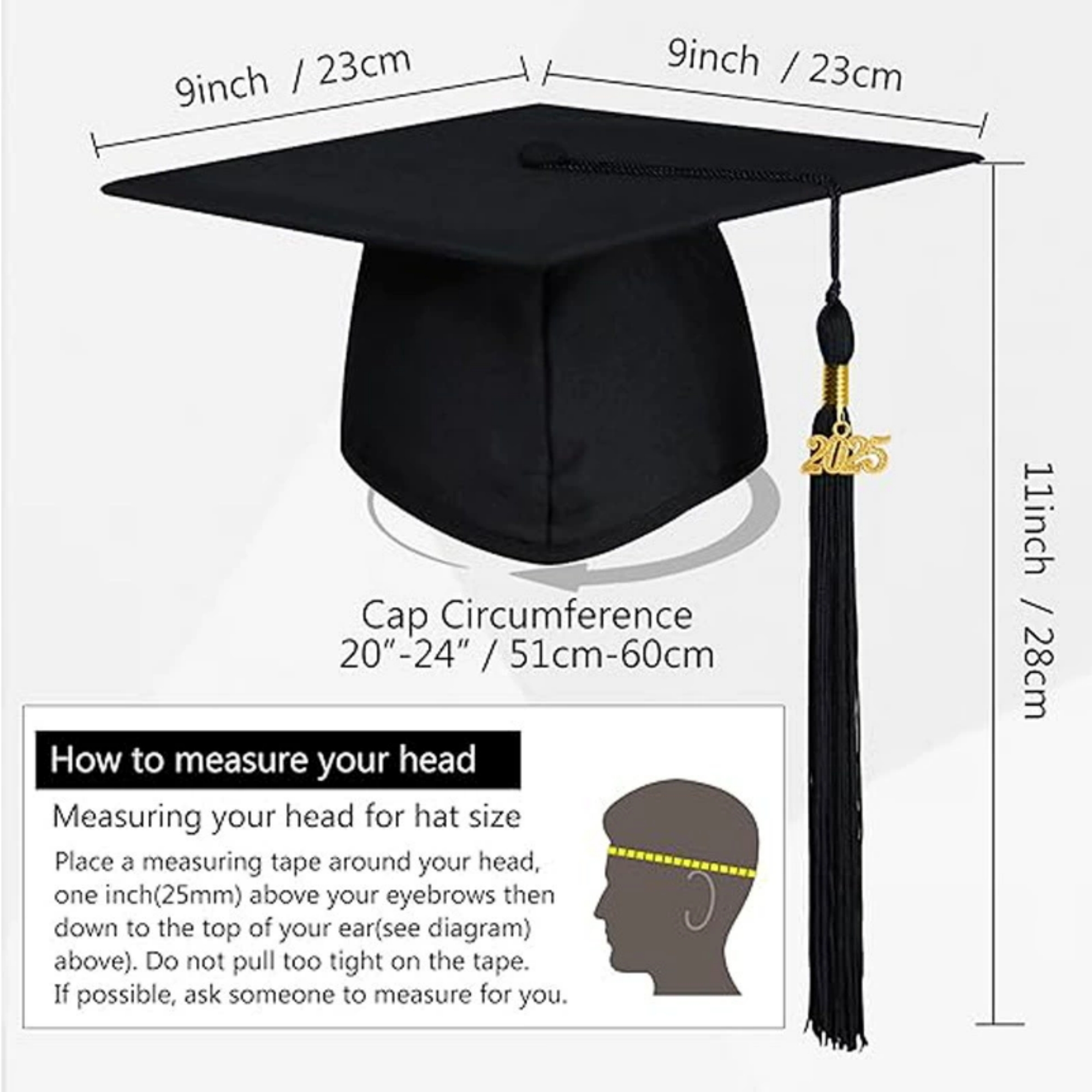 Graduation Cap With 2025 Tassel 5