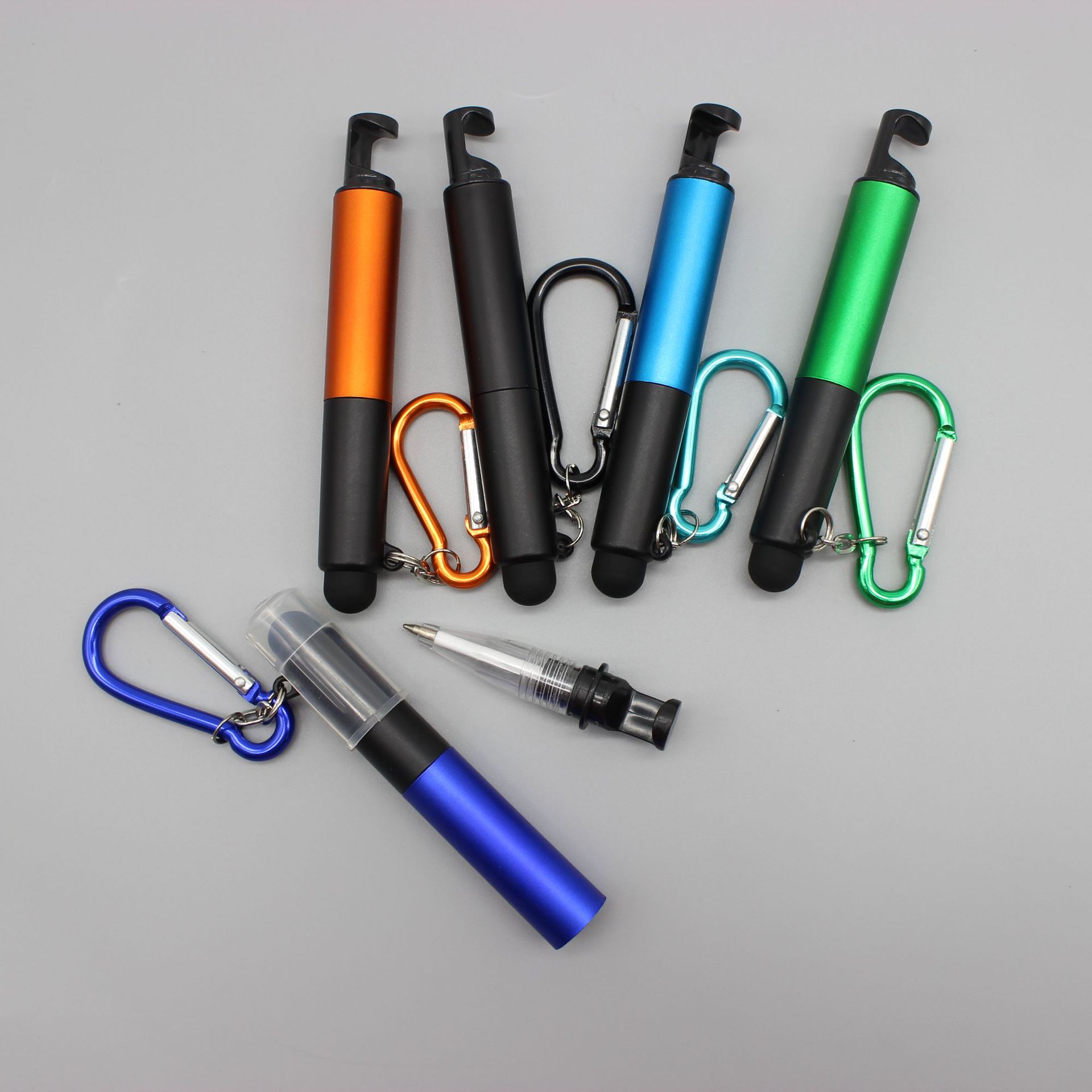 4 in 1 Touch Screen Ballpoint Pen on Keychain 4