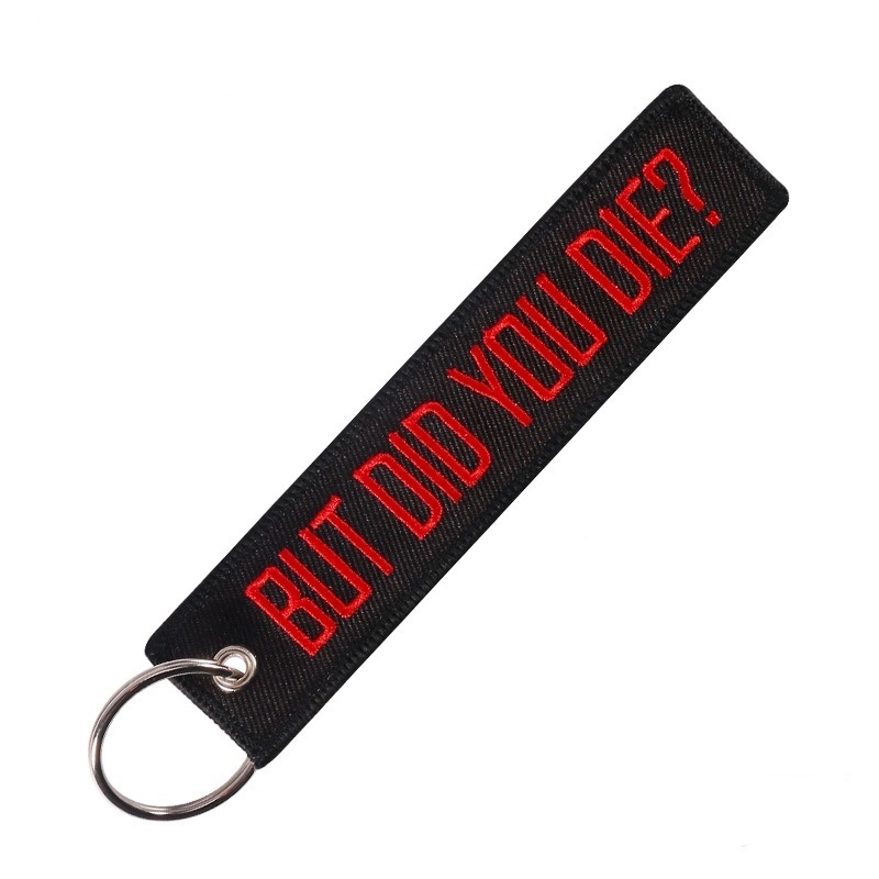 Custom Embroidery Text Keyring 4