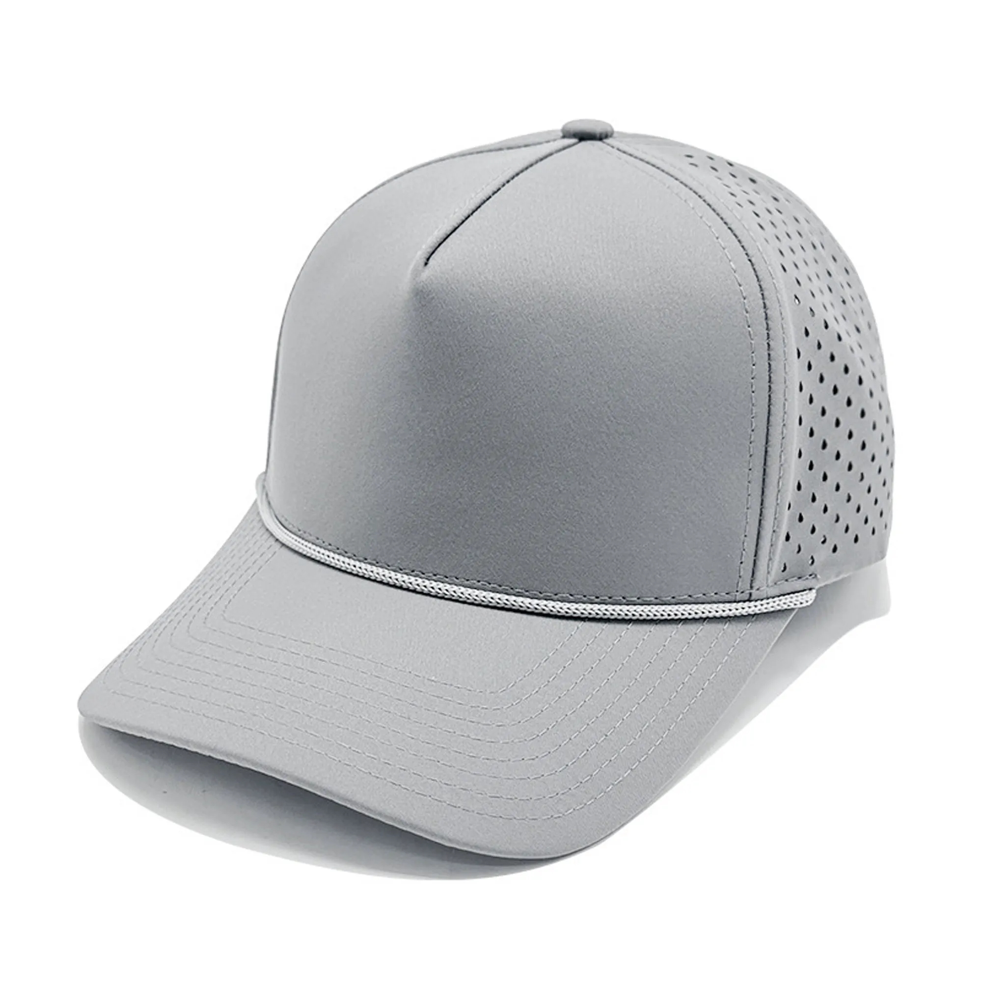 5 Panel Quick Dry Waterproof Baseball Cap With Cord 5