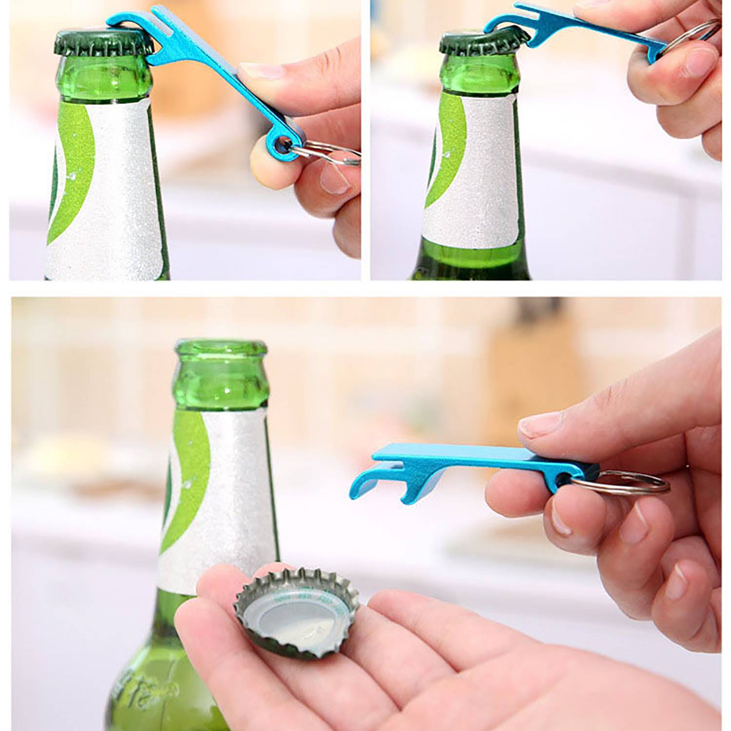 3-in-1 Aluminum Opener with Keychain & Phone Stand 11