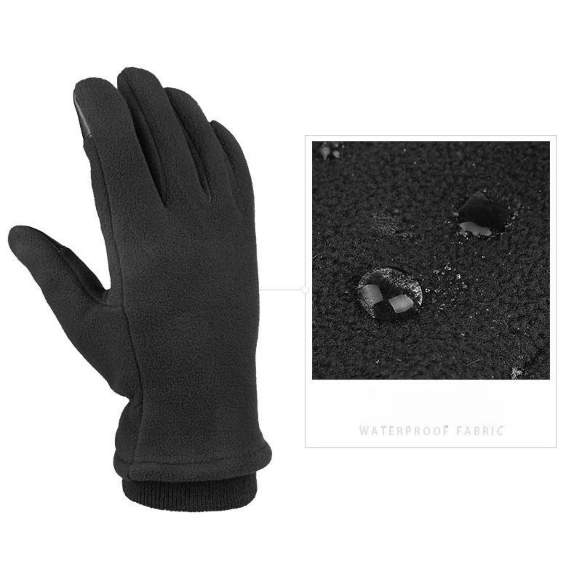 Stay Active Warm Outdoor Autumn Winter Polar Fleece Gloves 2