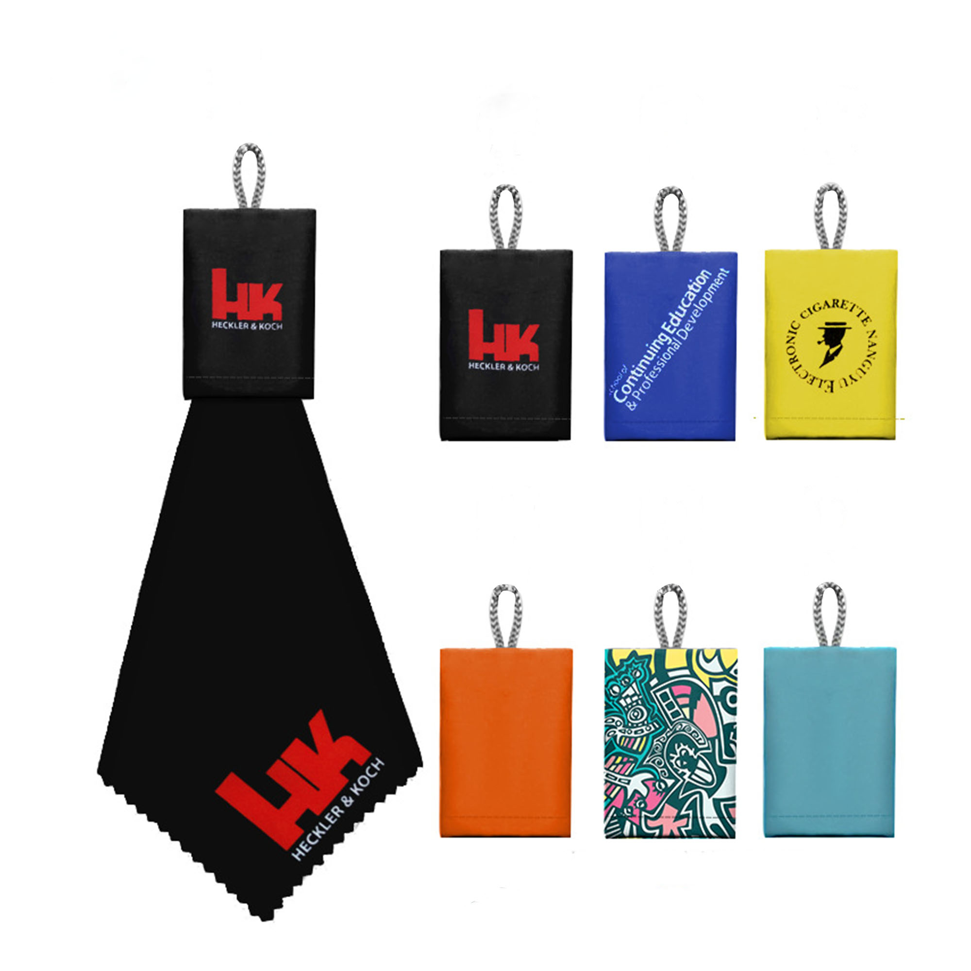 Outdoor Foldable Eyeglass Cloth Keychain 2