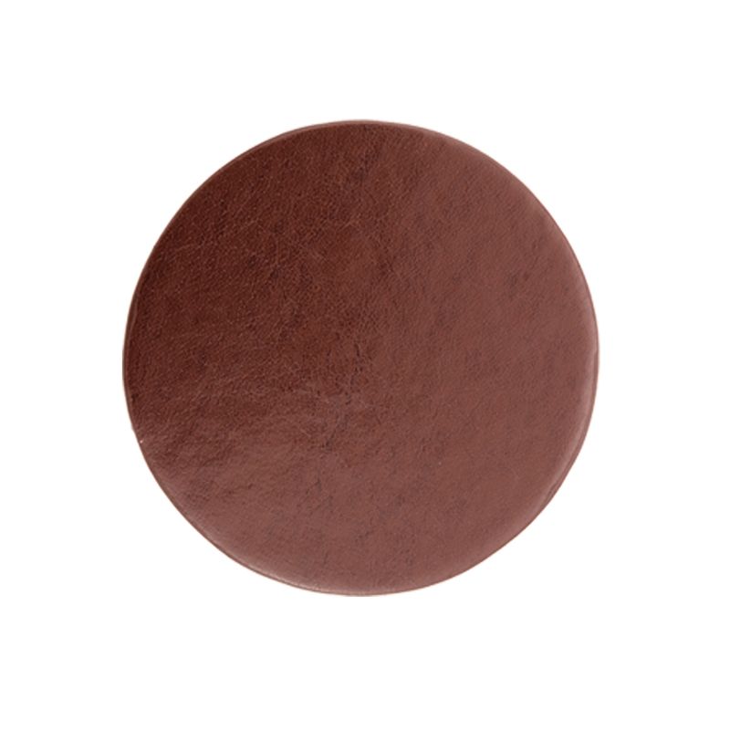 Atlantis Bonded Leather Round Coaster Set (Brown) 3