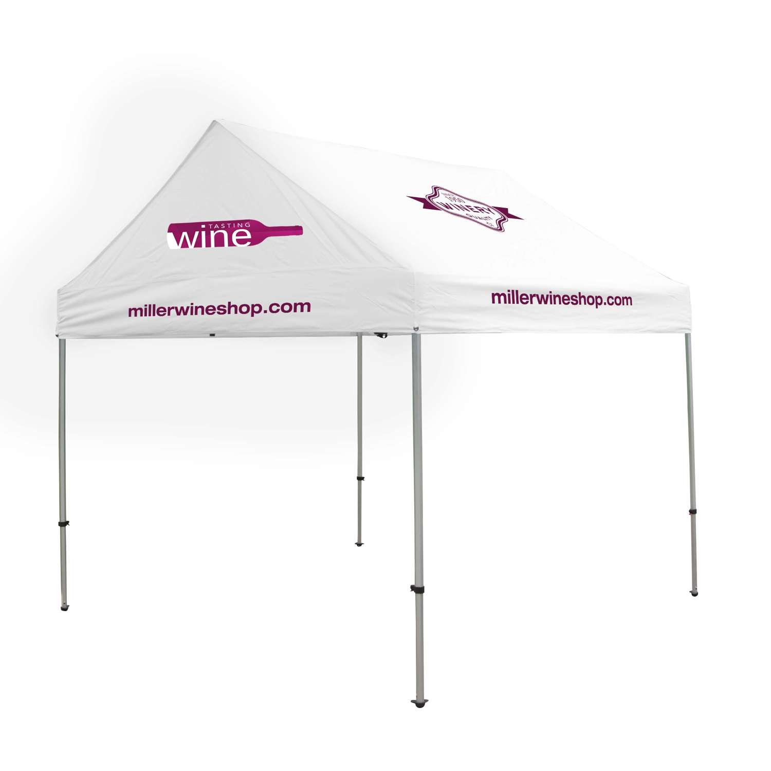 10' Premium Gable Tent Kit (Full-Color Imprint, 4 Locations)