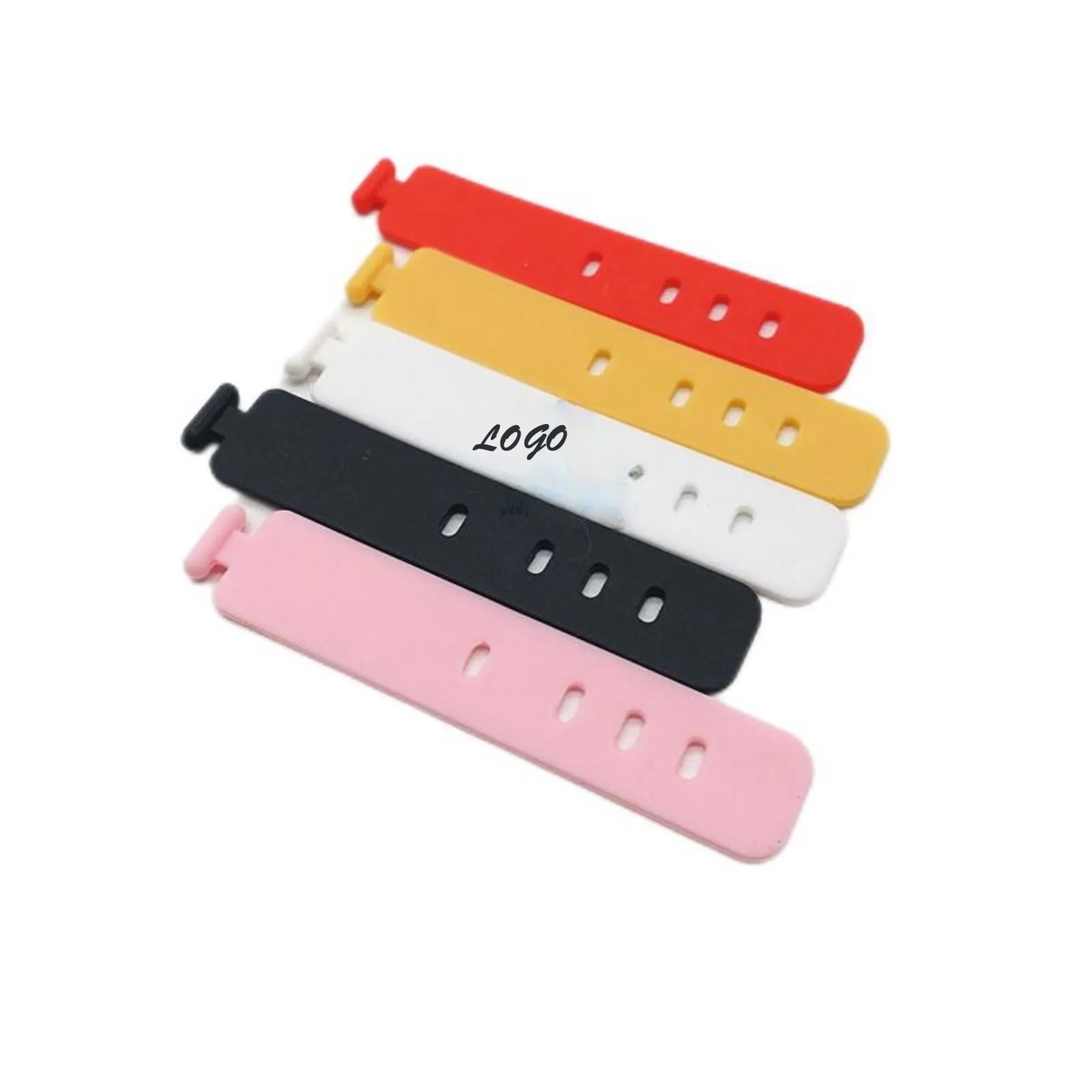 Color Customed Silicone Magic Cable Ties 3