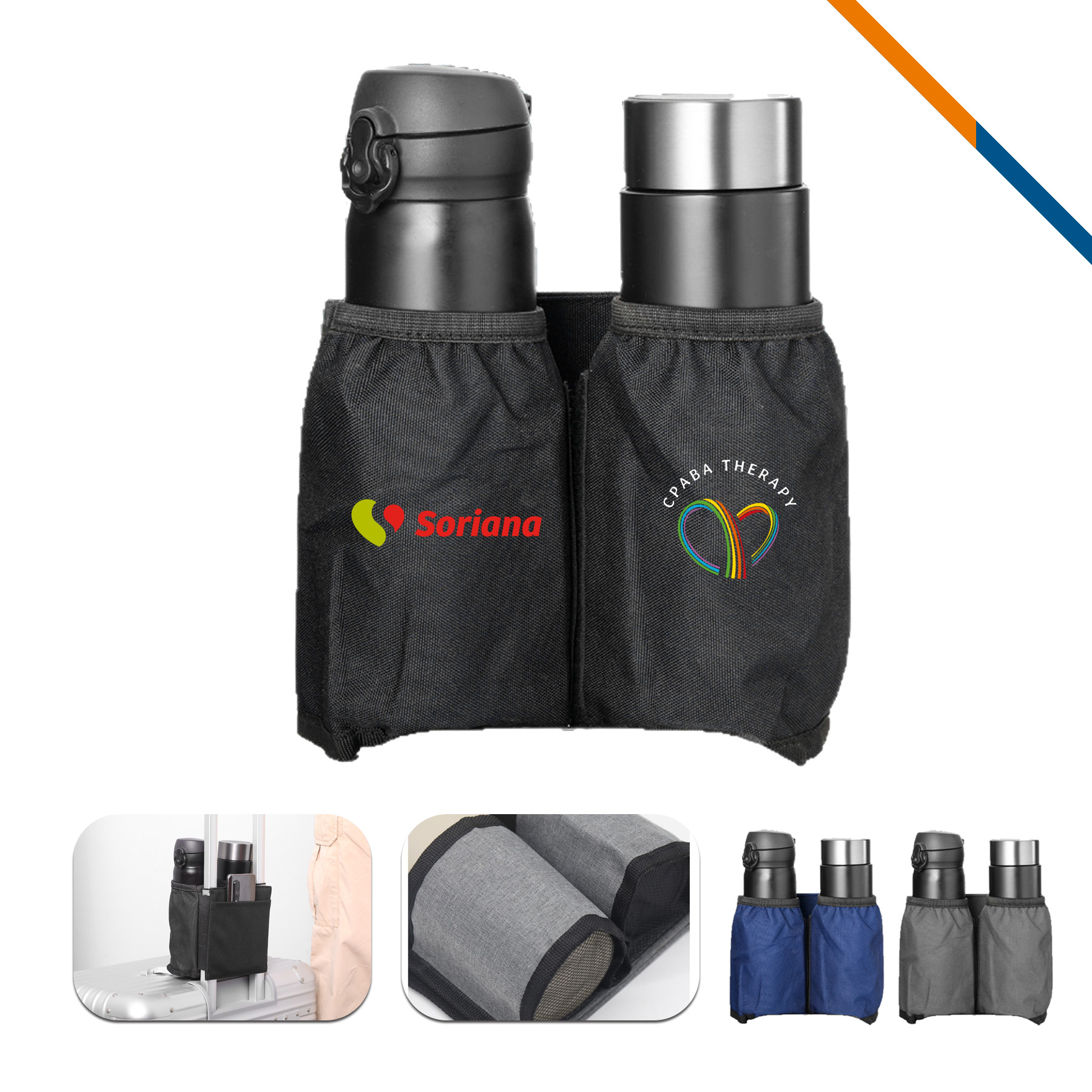TrollyPouch Travel Drink Holder 2
