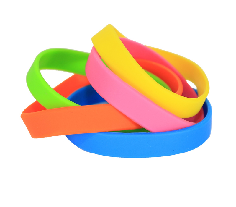 Color Filled Silicone Wristbands 5