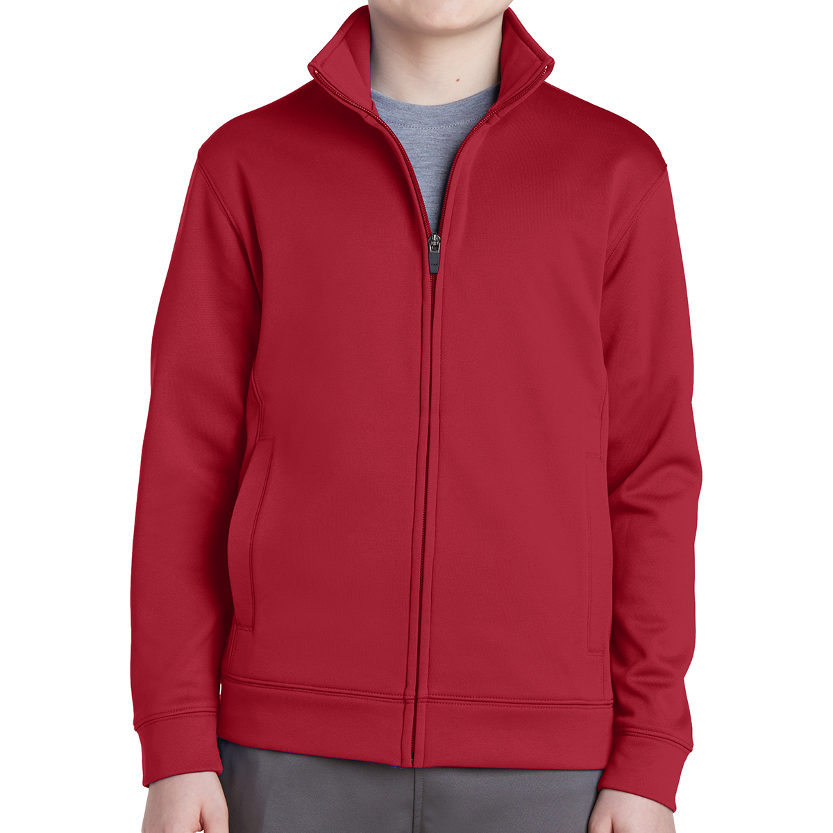 Sport-Tek® Youth Sport-Wick® Fleece Full-Zip Jacket 24