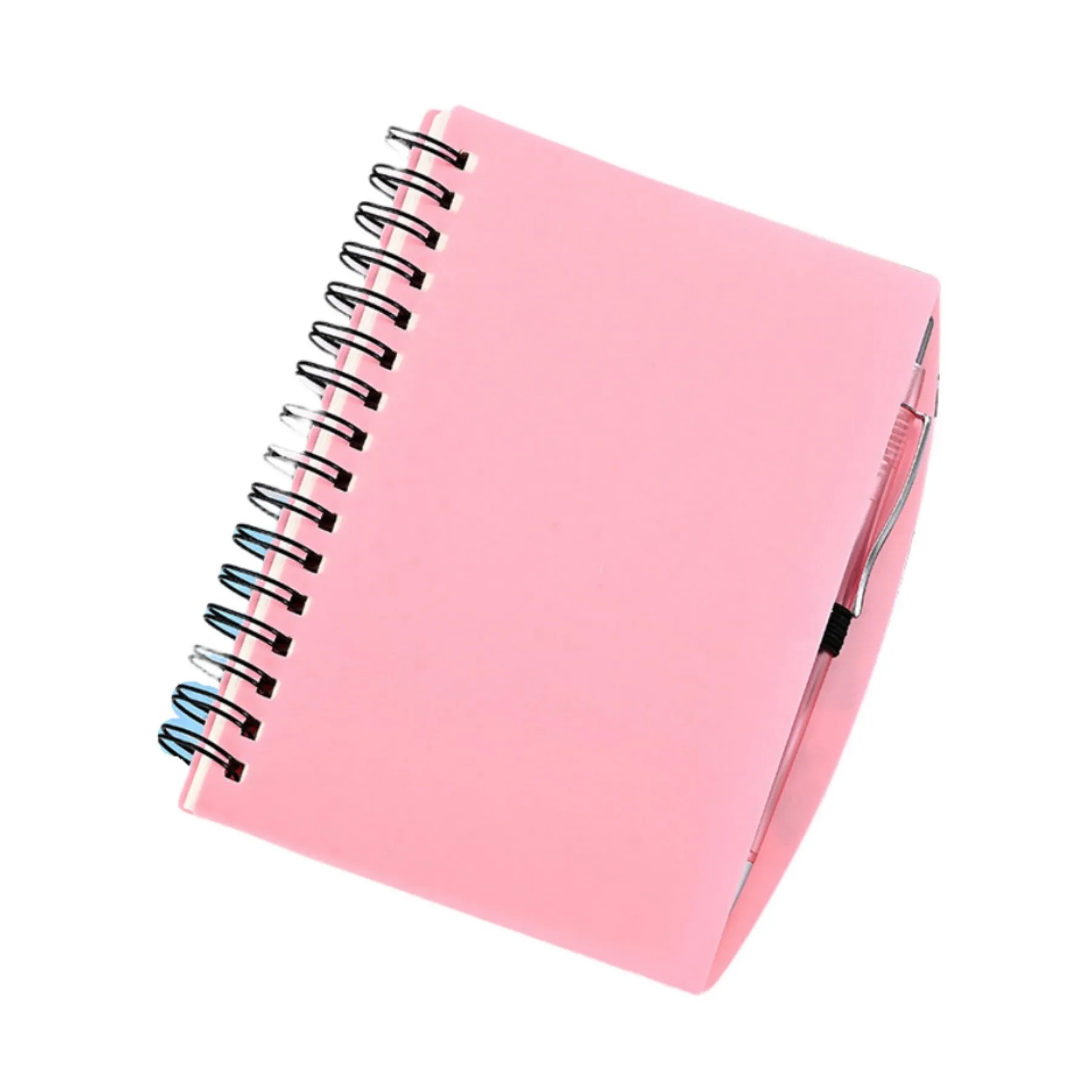 Pink Ribbon Spiral Notebook with Pen 1