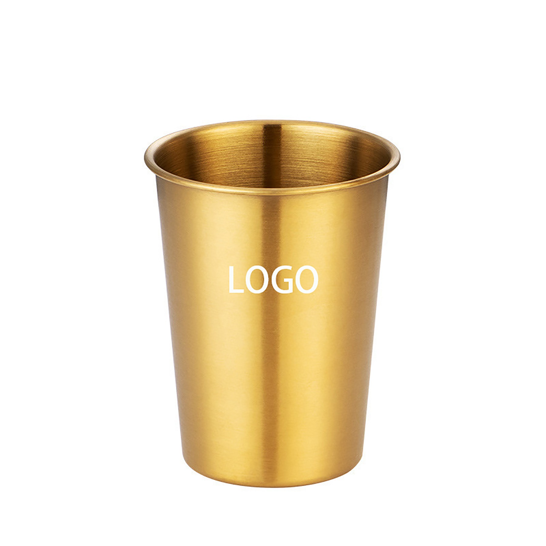 Stainless Steel Pint Cups Unbreakable Metal Drinking Water Stackable Glasses