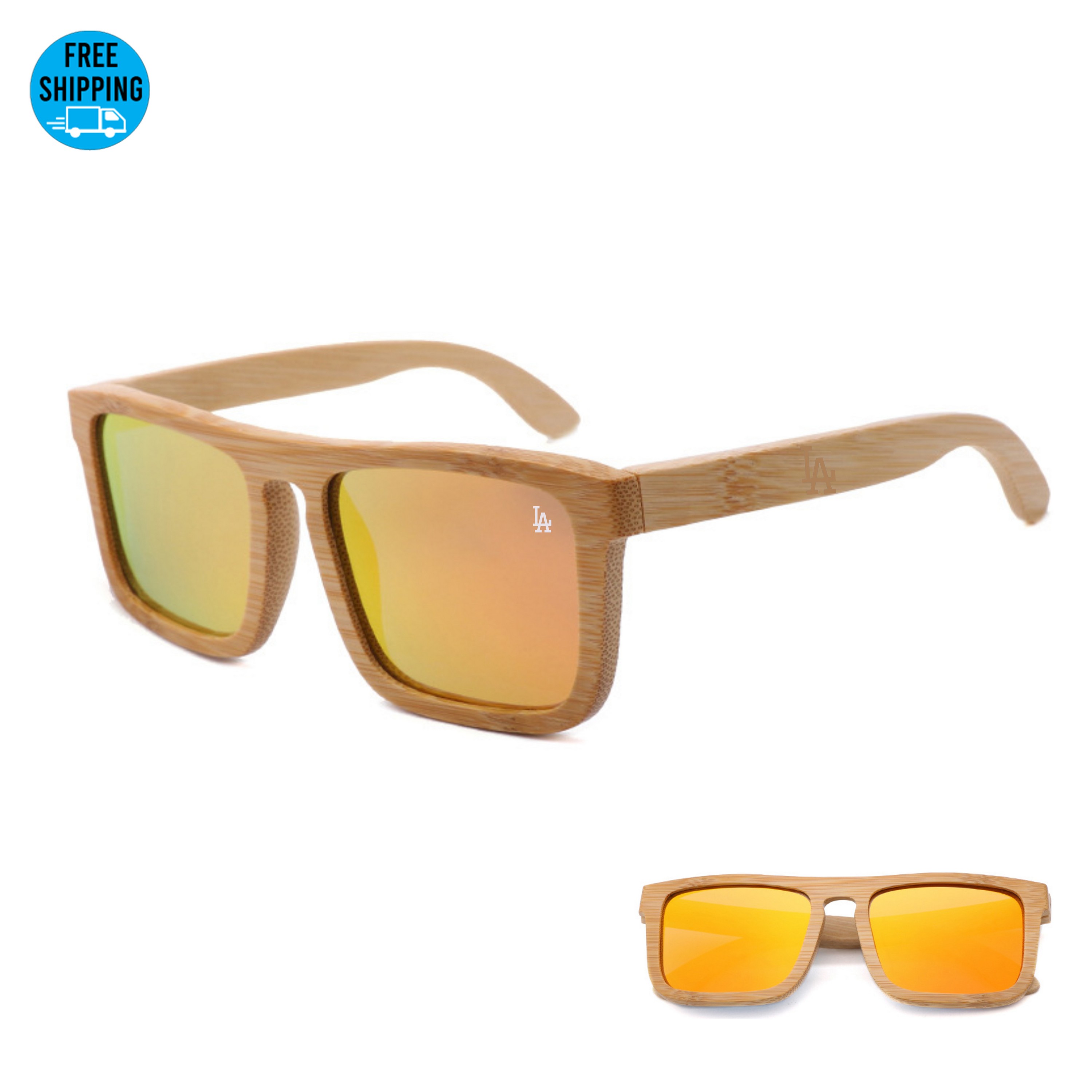 Bamboo Frame Polarized Sunglasses 2