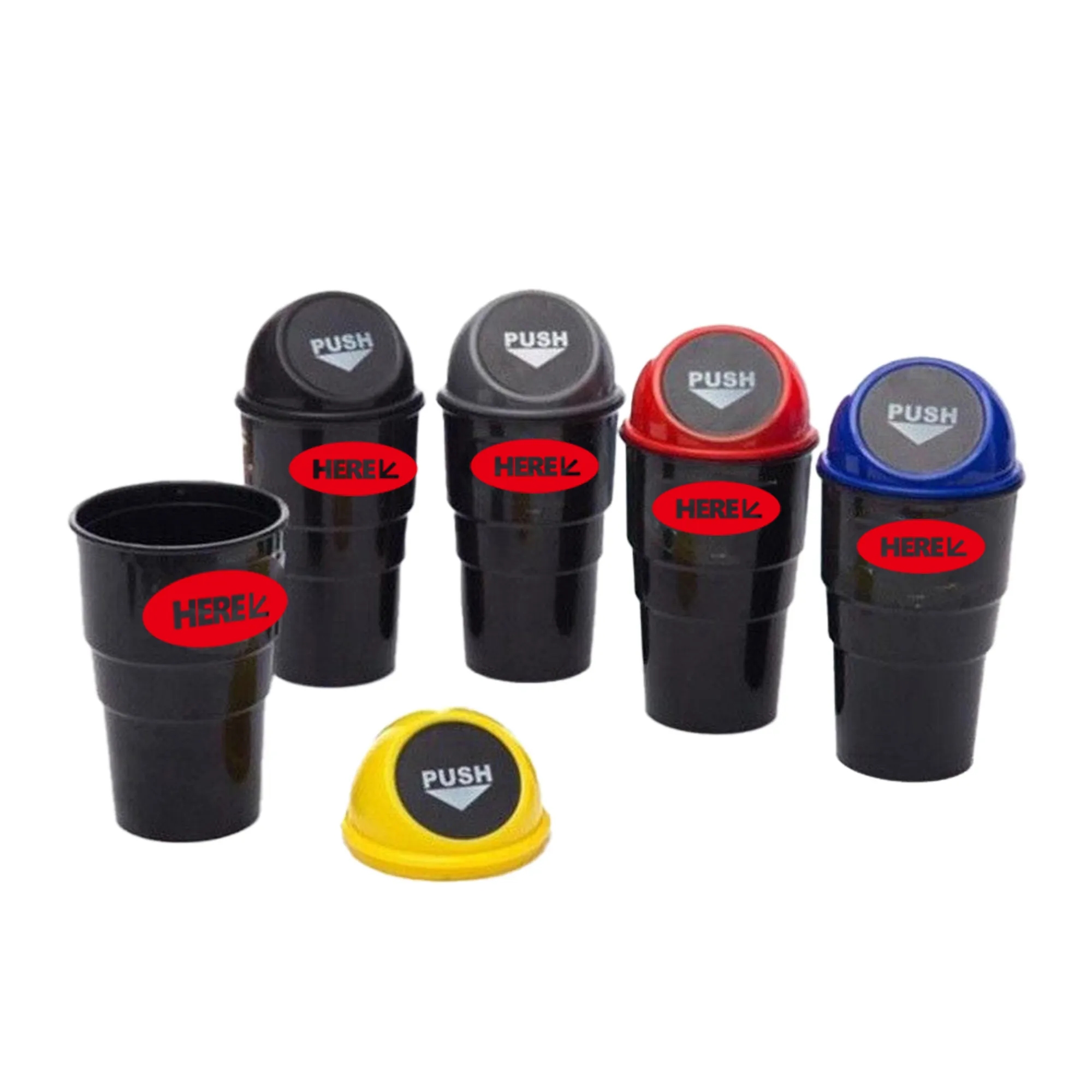 Leakproof Car Trash Can Compact Cup Holder 5