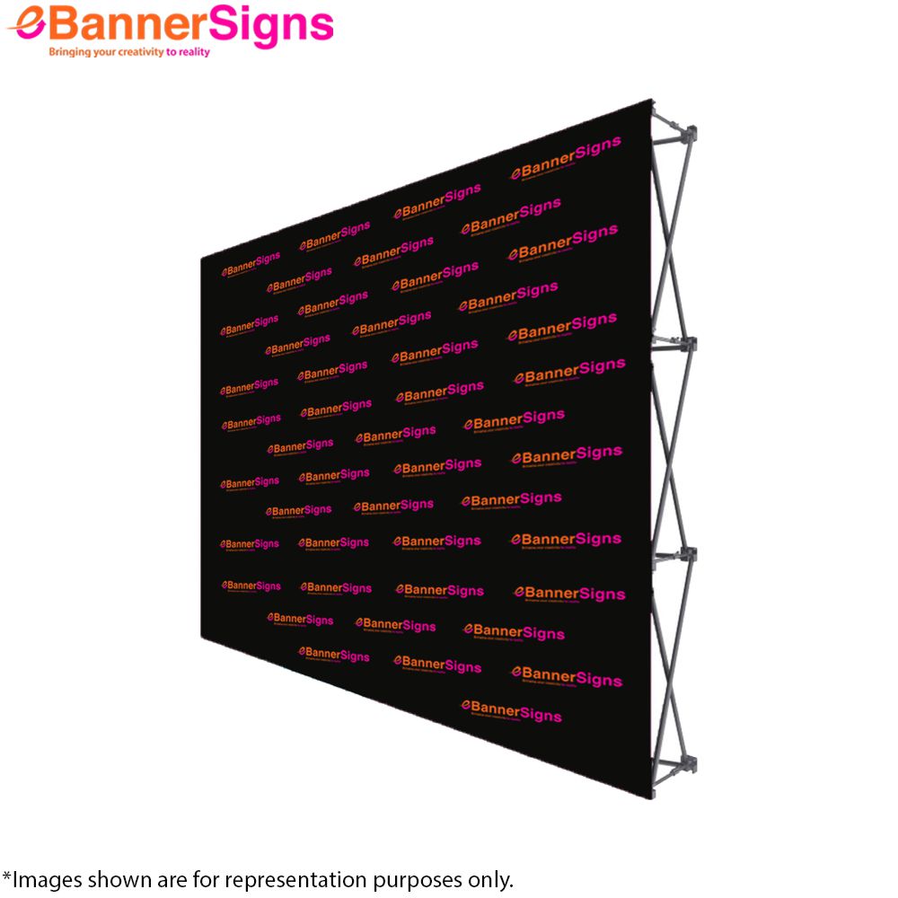 Step & Repeat Fabric Pop Up Straight Display (Graphics + Hardware) 6