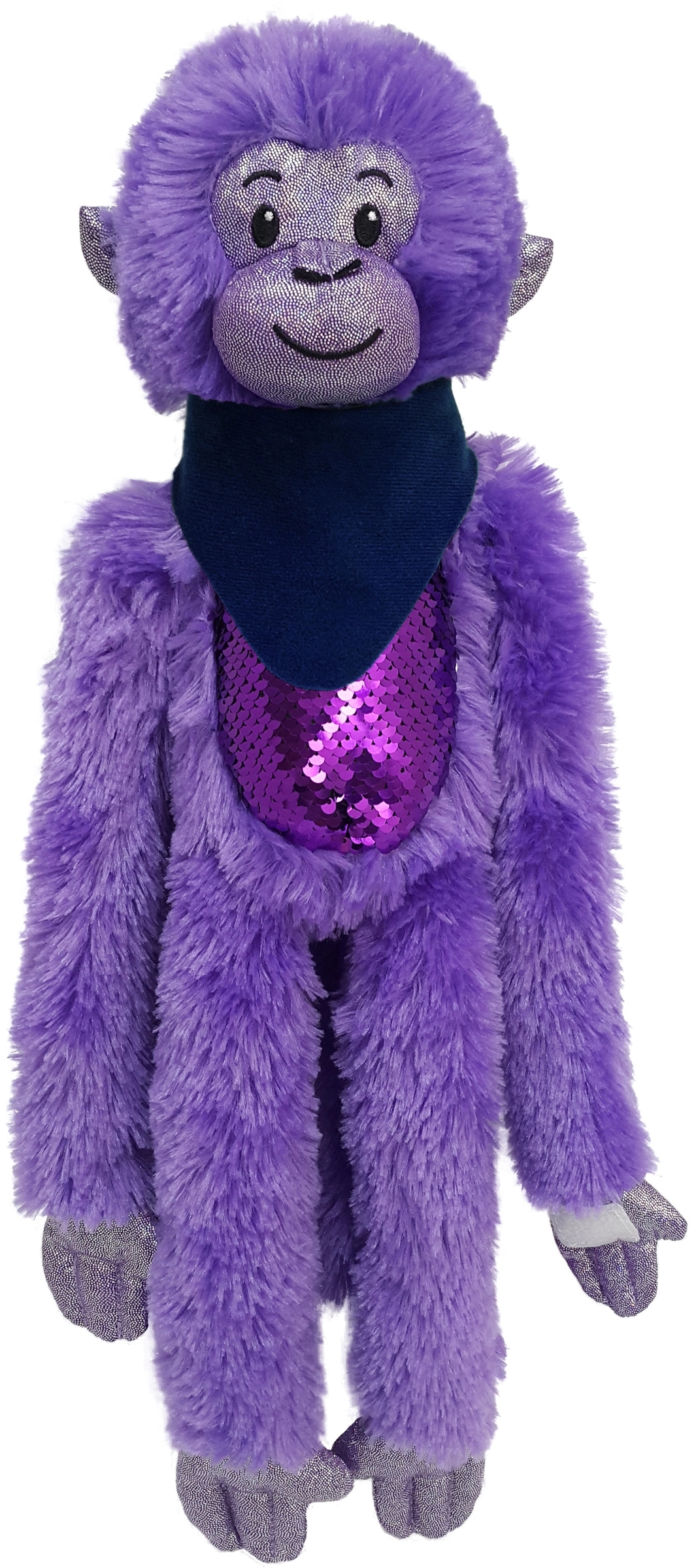 21" Purple Spider Monkey with Sequins 8
