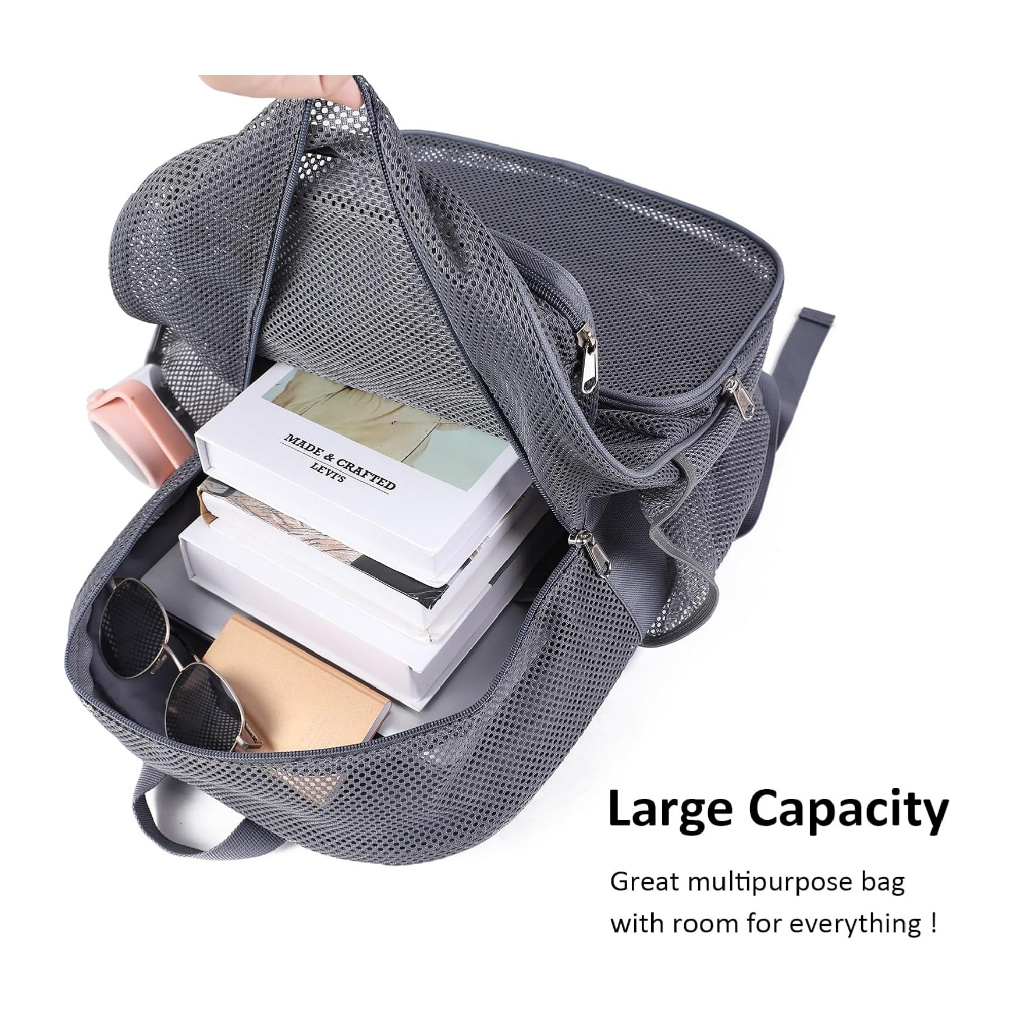 See Through Mesh Backpack 6