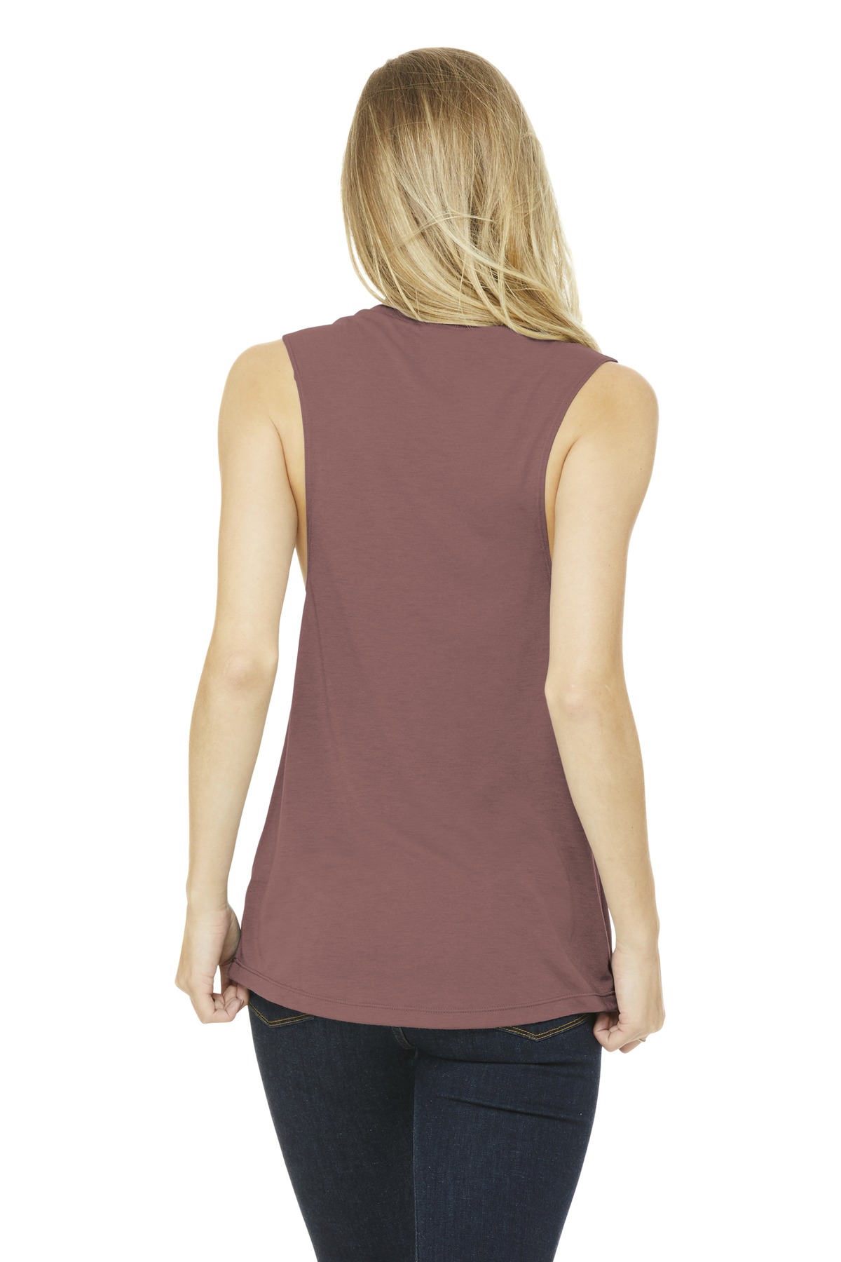 BELLA+CANVAS Women's Flowy Scoop Muscle Tank. BC8803 100