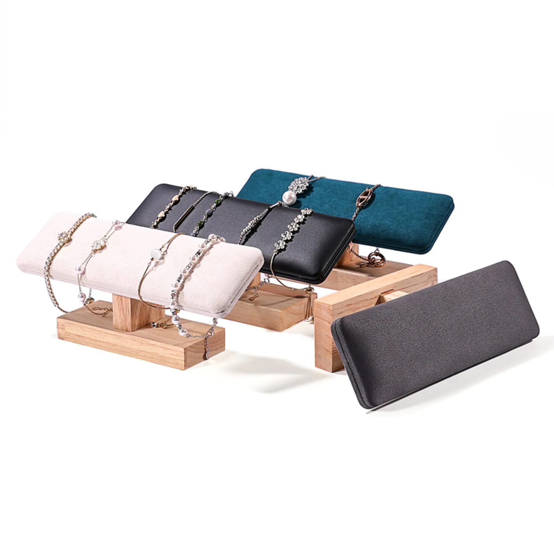 Wood Bracelet Watch Storage Display Rack 11