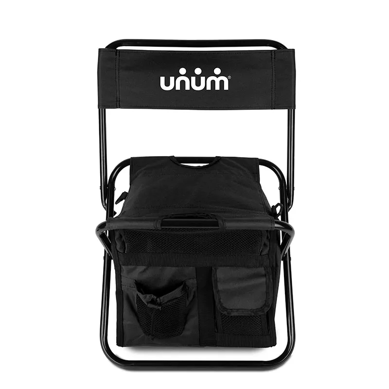 Folding Chair with 24 Can Cooler Bag & Pockets 3