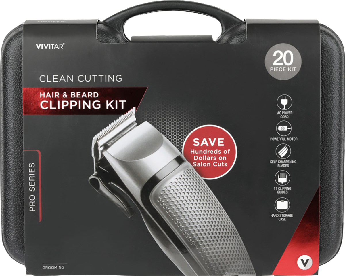 Vivitar® 20 Piece Hair & Beard Clipping Kit 3
