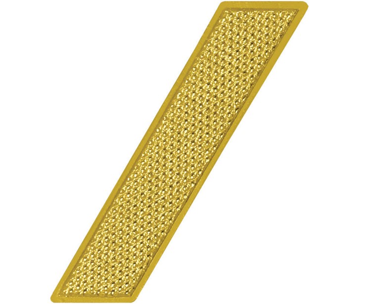Large Service Bar Bright Gold Chenille Lapel Pin