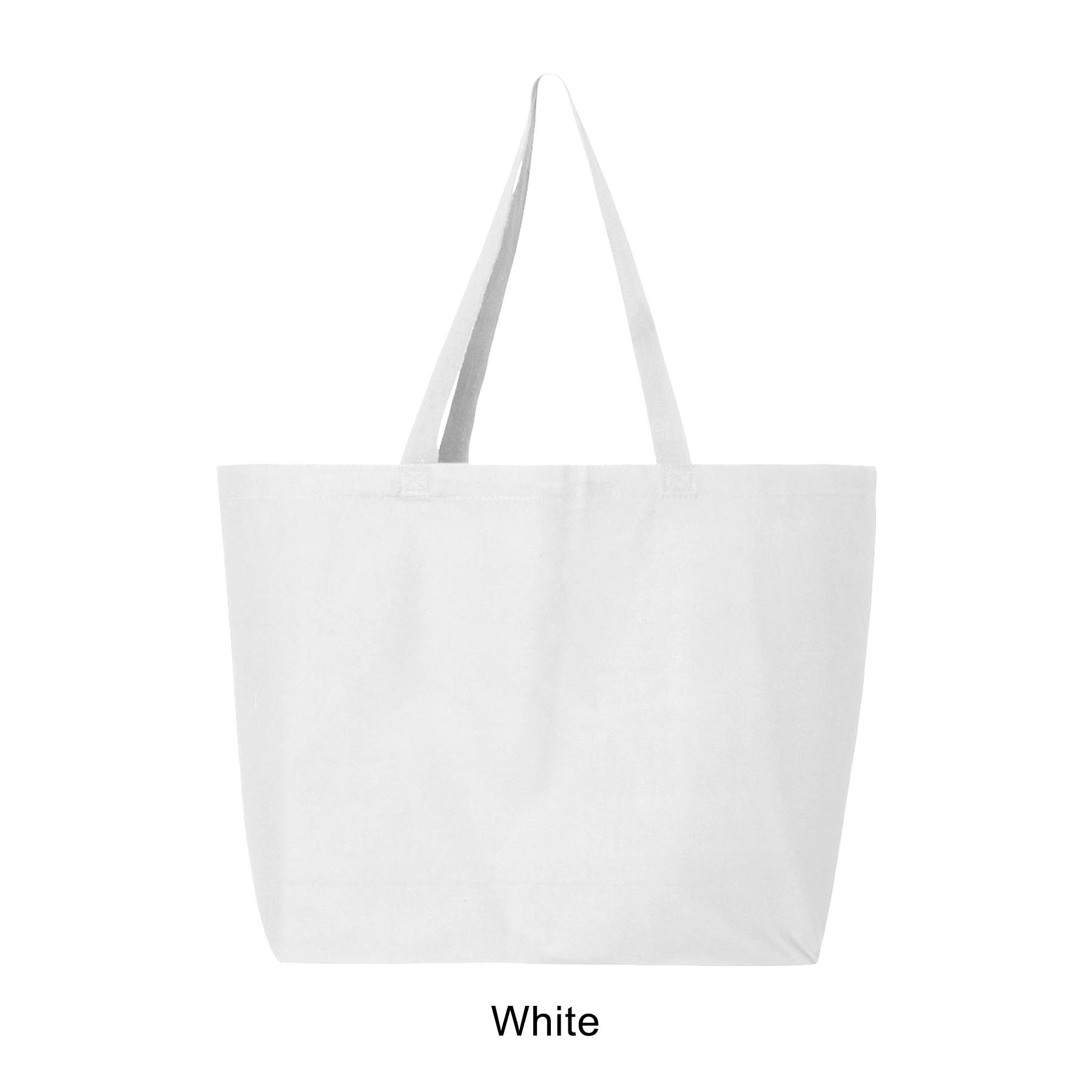 12 oz. 100% Heavy Cotton Canvas 25L Jumbo Tote Bag_R108BT 2