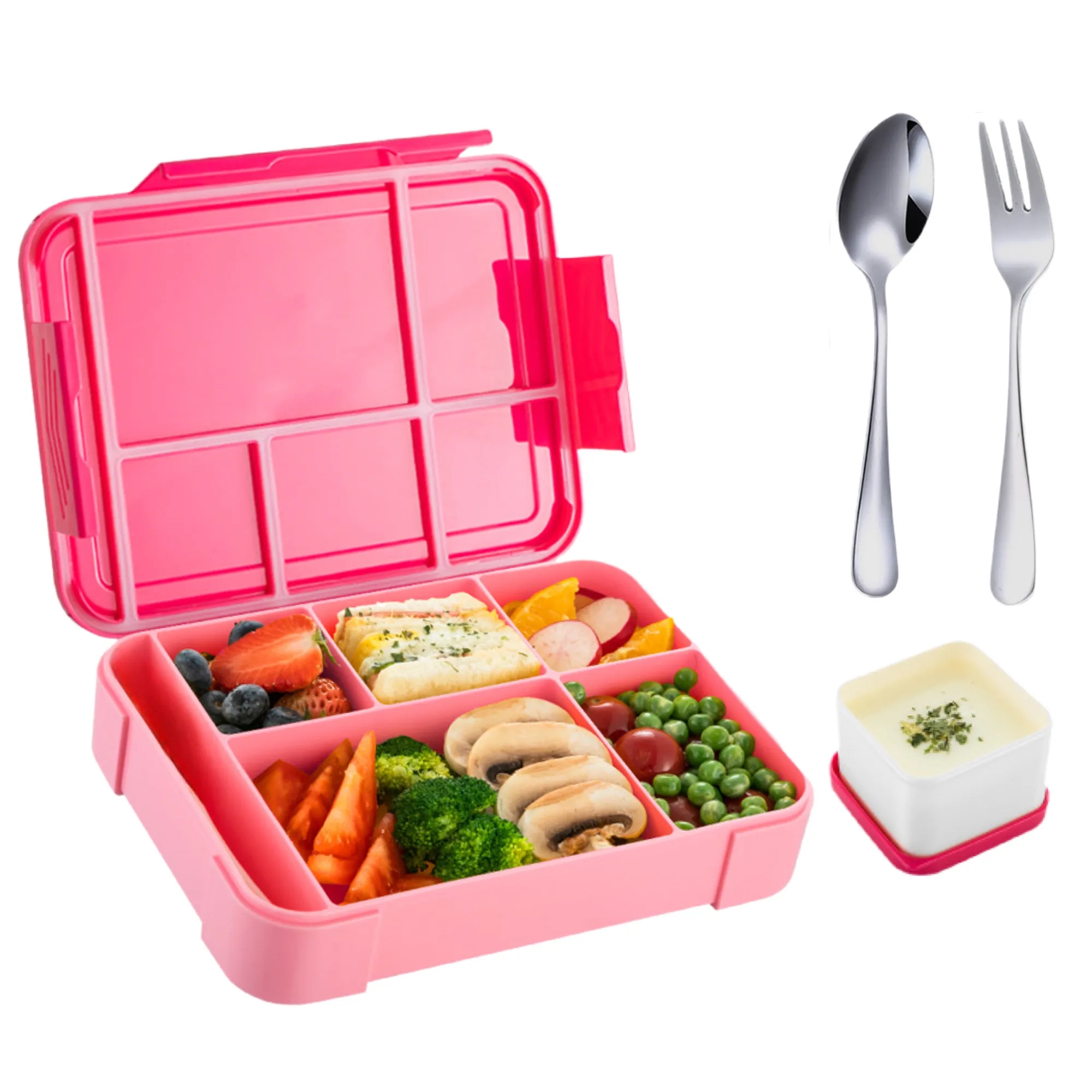 Kids Lunch Bento Box with Utensils 3