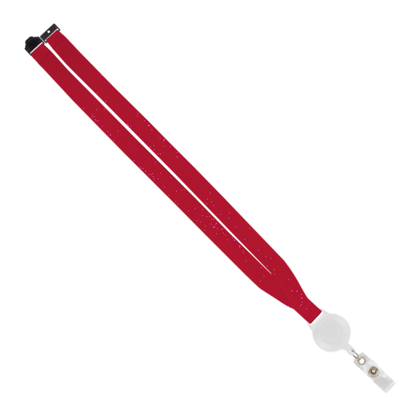 IMPORT 3/4" Polyester Lanyard with Retractable Badge Reel and IPH7 back of neck convenience release. 180