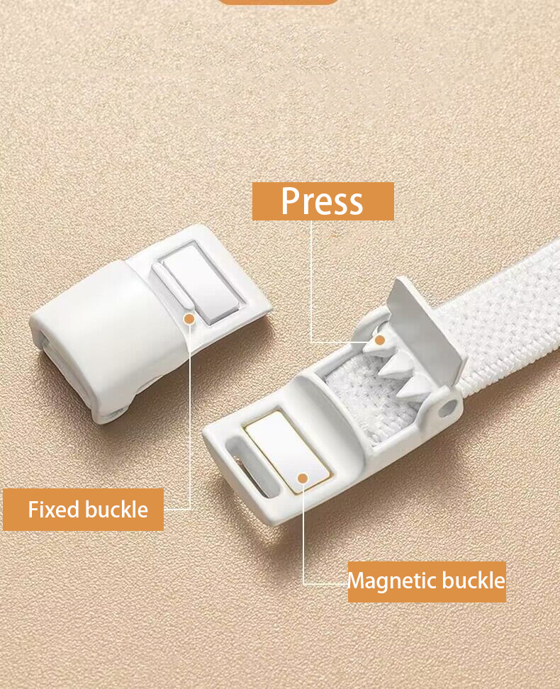 White No-Tie Elastic Shoelaces  1