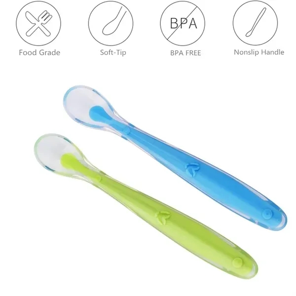 Silicone Baby Feeding Spoon - BPA-Free Soft Tip Fork 5