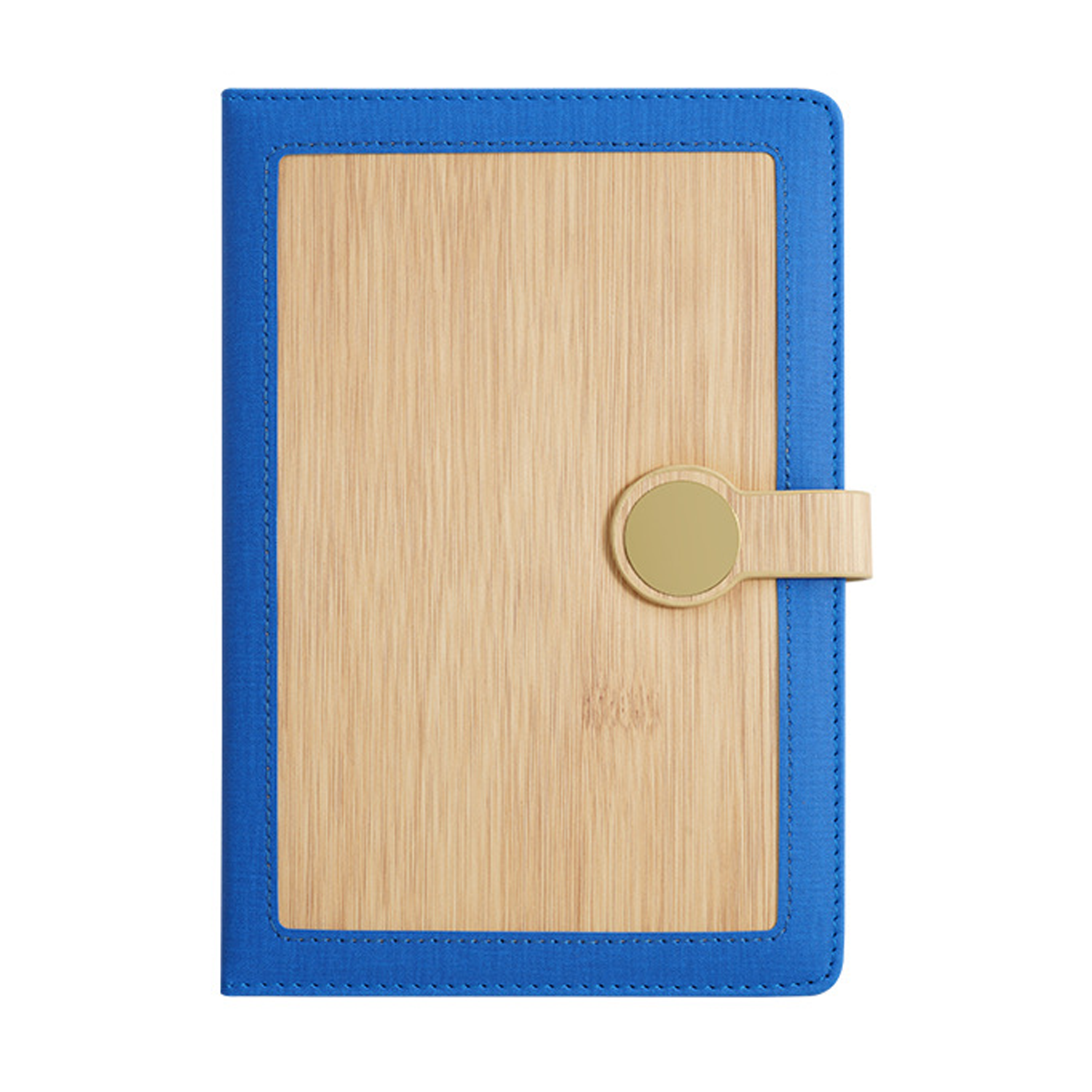 A5 PU Leather Metal Clasp Wood Grain Notebook 8