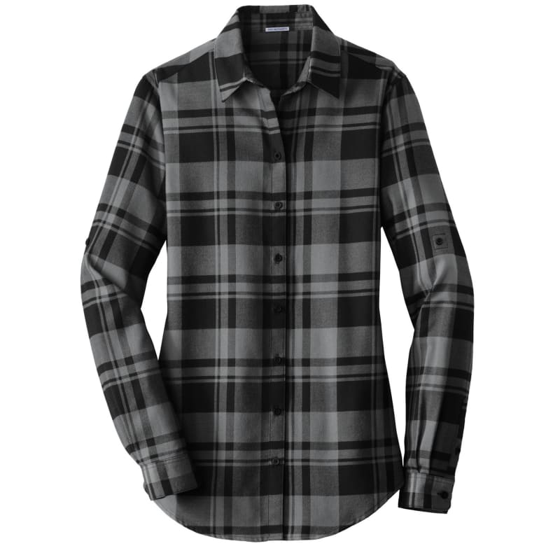 Port Authority Ladies Plaid Flannel Tunic . 24