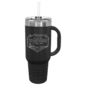 Polar Camel 40 Oz. Travel Mug With Handle, Straw Included 8